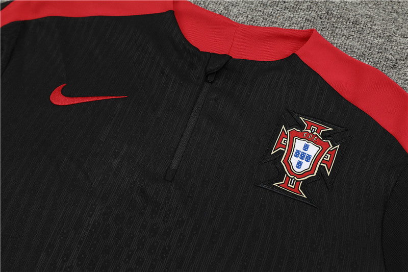 Conjunto Treino Portugal 24/25 - Versão Jogador - Preto