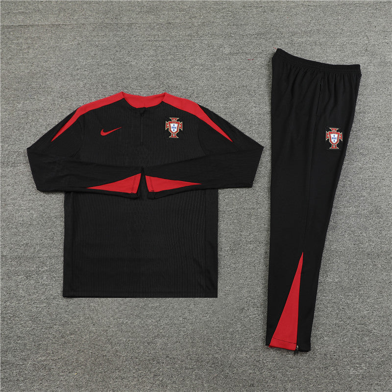 Conjunto Treino Portugal 24/25 - Versão Jogador - Preto