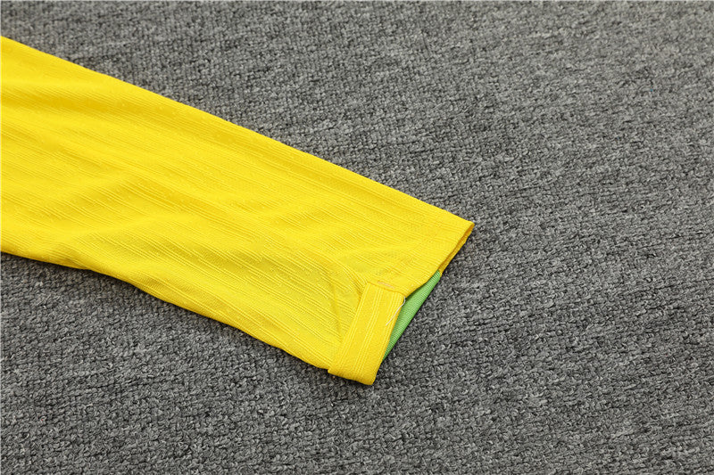 Conjunto Treino Brasil 24/25 - Versão Jogador - Amarelo e azul