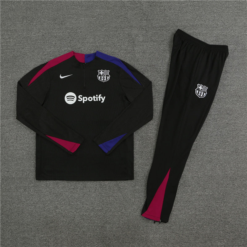 Conjunto Treino Barcelona 24/25 - Versão Jogador - Preto