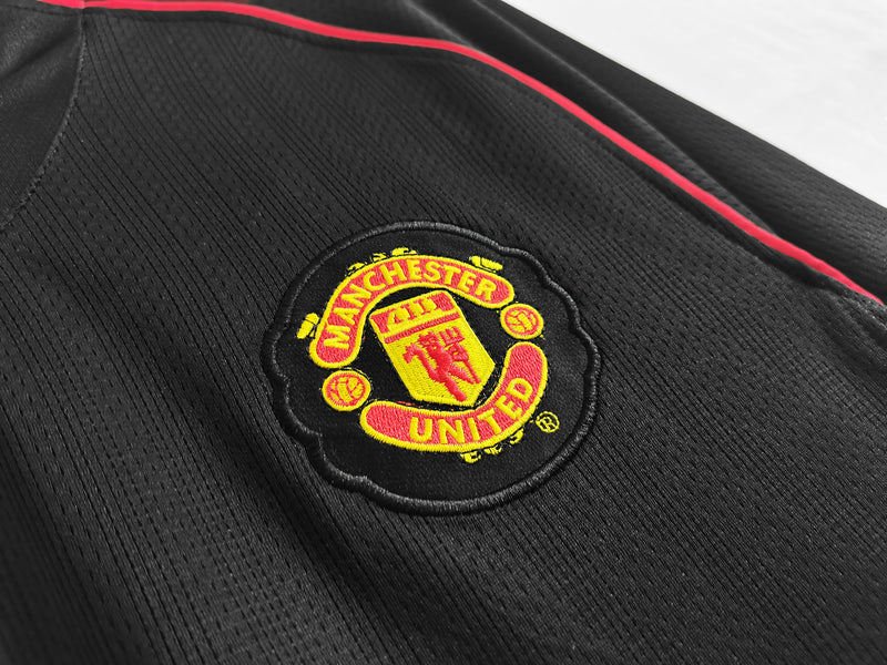 Camisa Manchester United Reserva Preta 07/08 - Versão Retro Manga Longa