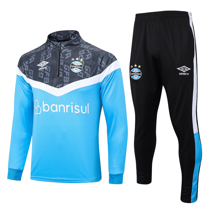 Conjunto Treino Grêmio 23/24 - Azul e preto