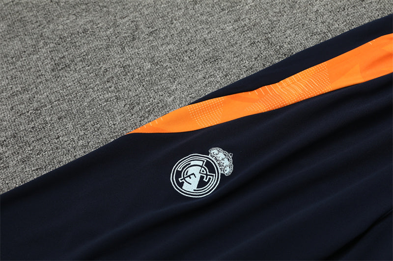 Conjunto Treino Real Madrid 24/25 - Branco e laranja