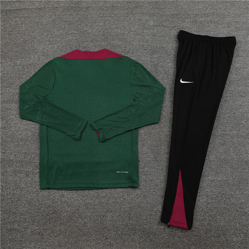 Conjunto Treino PSG 24/25 - Versão Jogador - Verde e preto