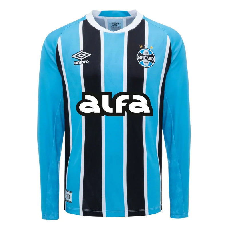 Camisa Grêmio Titular 25/26 Manga Longa - Torcedor - Lançamento