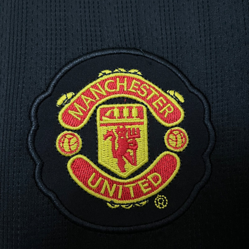 Camisa Manchester United Reserva Preta 07/08 - Versão Retro