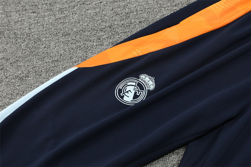 Conjunto Treino Real Madrid 24/25 - Branco e azul