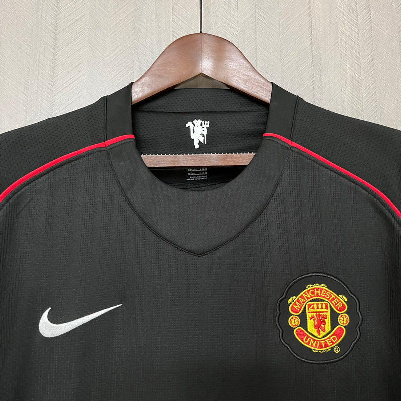 Camisa Manchester United Reserva Preta 07/08 - Versão Retro