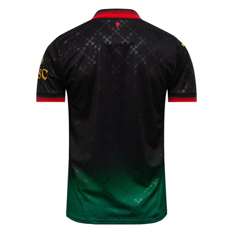 Camisa AC Milan X Off-White 4ª 2025 Edição Limitada "Black" - Torcedor - Lançamento