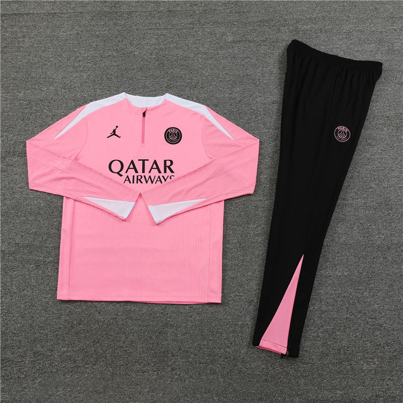 Conjunto Treino PSG 24/25 - Versão Jogador - Rosa e preto