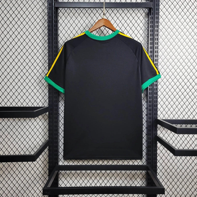 Camisa Jamaica Originals 3 Stripes Preta - Torcedor Masculina - Lançamento