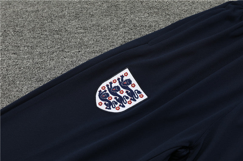 Conjunto Treino Inglaterra 24/25 - Versão Jogador - Branco e azul marinho