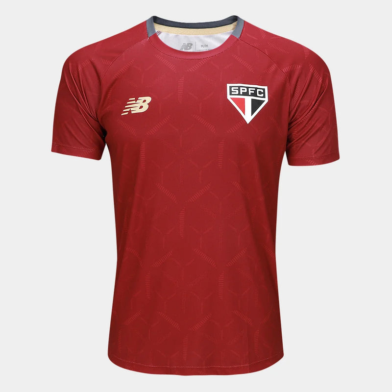 Camisa São Paulo Treino Vermelha 25/26 - Versão Torcedor - Lançamento