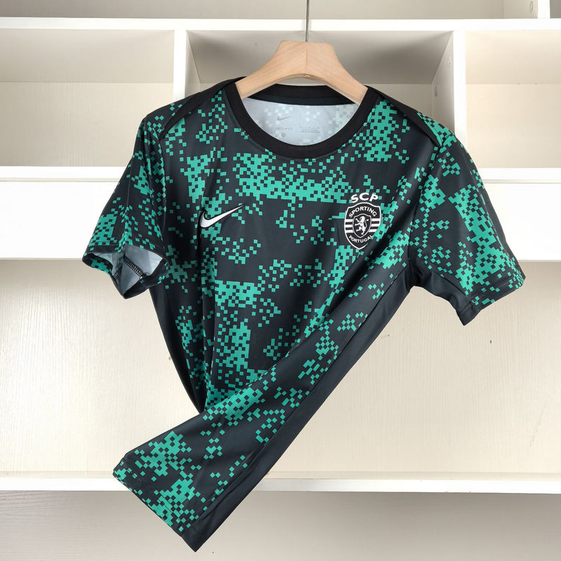 Camisa Sporting Pré-Jogo 24/25 - Versão Torcedor - Lançamento