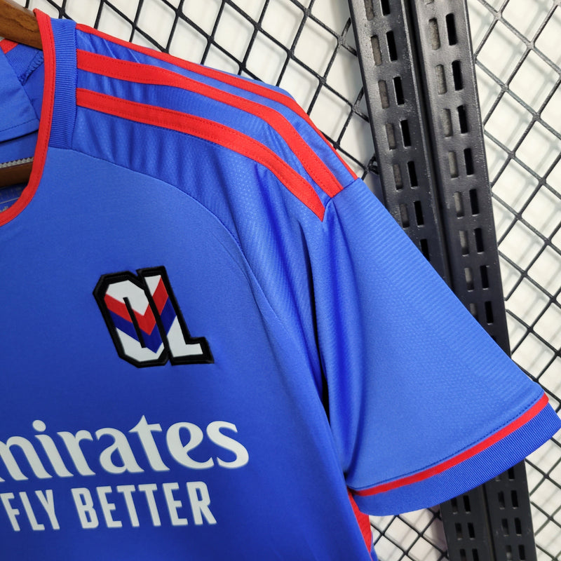 Camisa Lyon Away 23/24 - Adidas Torcedor Masculina