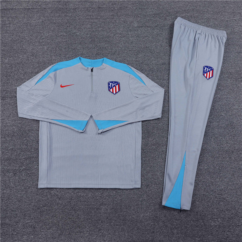 Conjunto Treino Atlético de Madrid 24/25 - Versão Jogador - Cinza