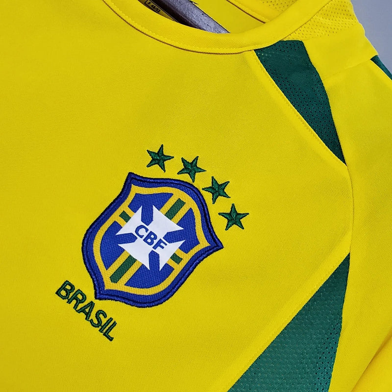Camisa Brasil Titular 2002 - Versão retro