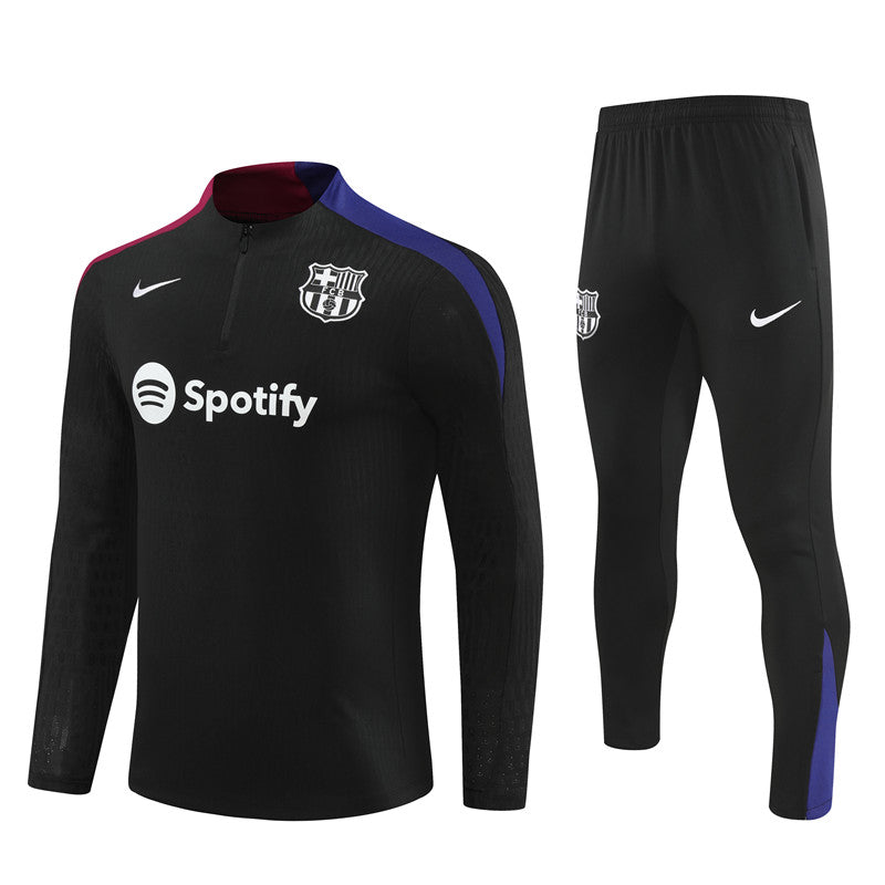 Conjunto Treino Barcelona 24/25 - Versão Jogador - Preto