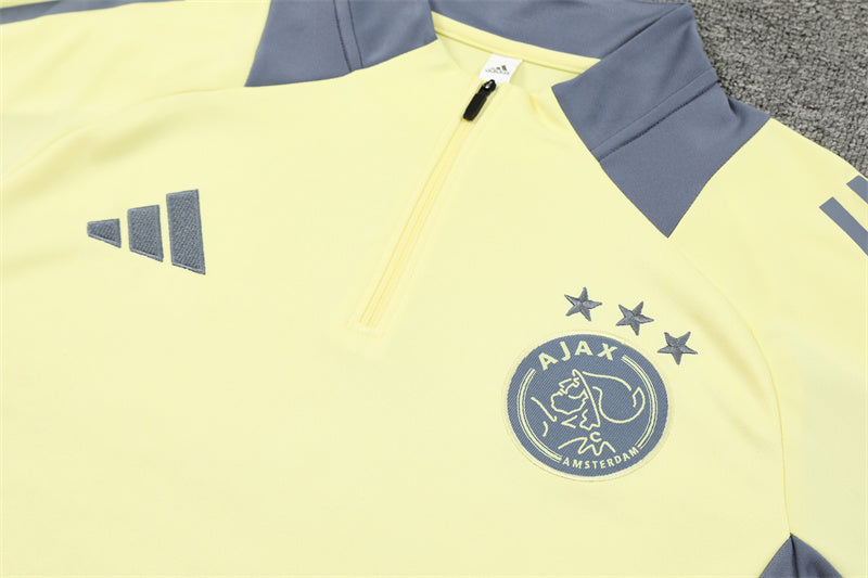 Conjunto Treino Ajax 24/25 - Amarelo claro e cinza