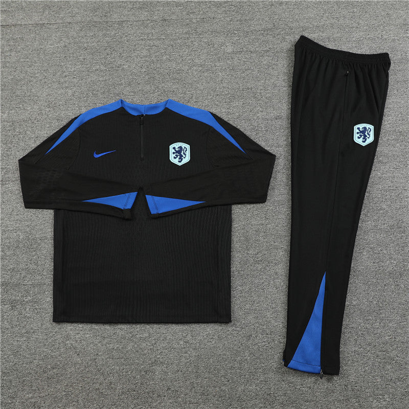 Conjunto Treino Holanda 24/25 - Versão Jogador - Preto