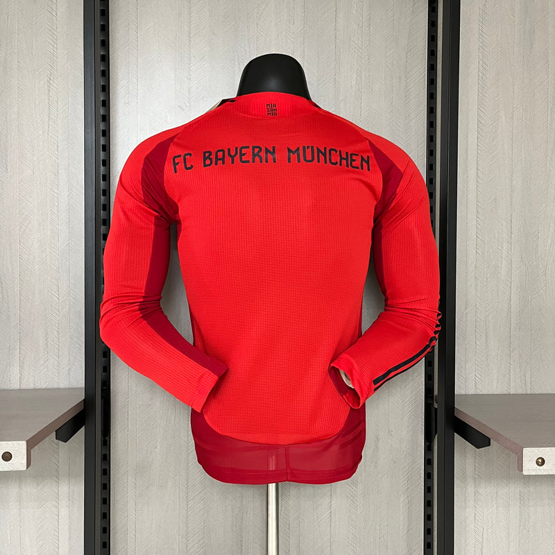 Camisa Bayern de Munique Titular 24/25 - Versão Jogador Manga Longa - Lançamento