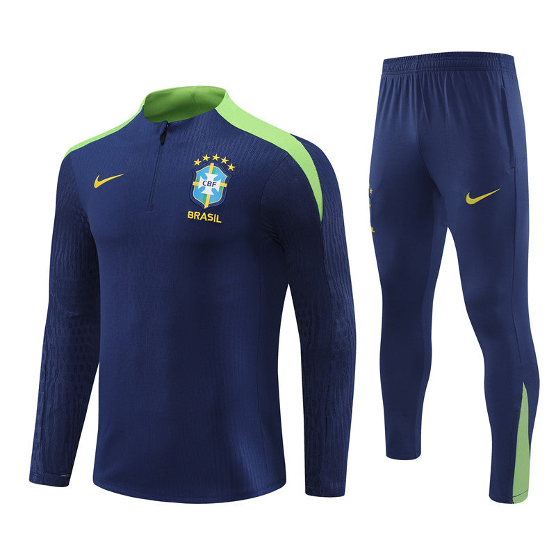 Conjunto Treino Brasil 24/25 - Versão Jogador - Azul marinho