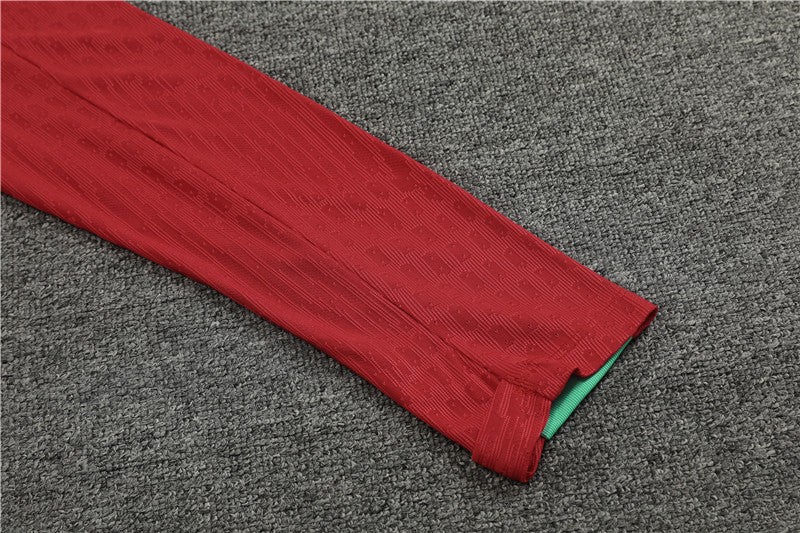 Conjunto Treino Portugal 24/25 - Versão Jogador - Vermelho e preto