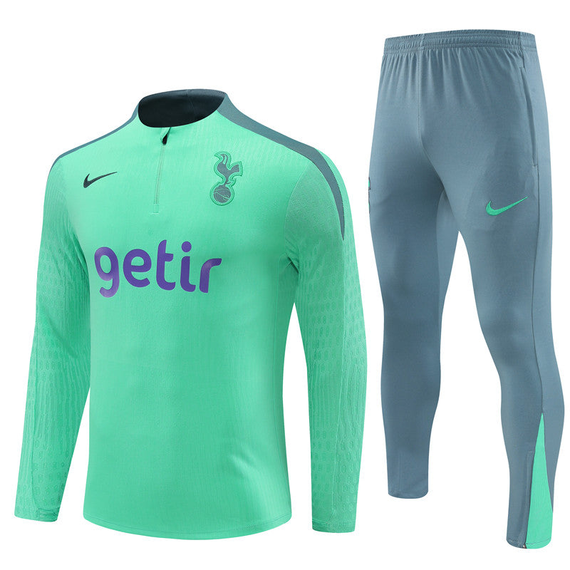 Conjunto Treino Tottenham 24/25 - Versão Jogador - Verde água e cinza