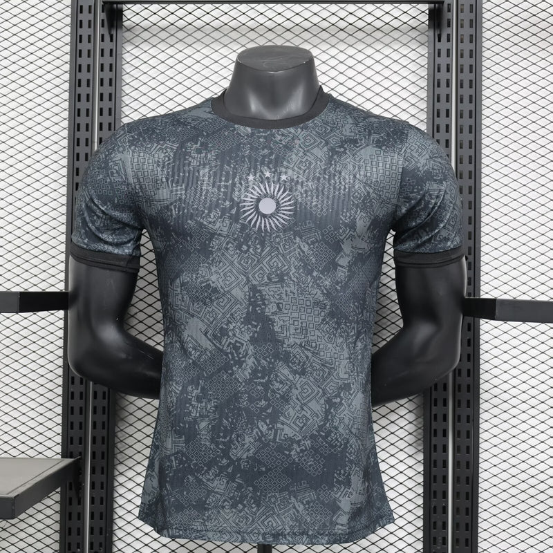 Camisa Argentina "La Pulga" Blackout - Versão Jogador