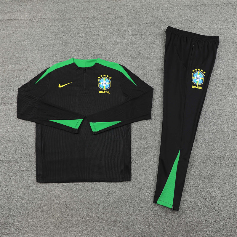 Conjunto Treino Brasil 24/25 - Versão Jogador - Preto