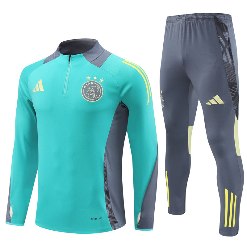 Conjunto Treino Ajax 24/25 - Azul claro e cinza