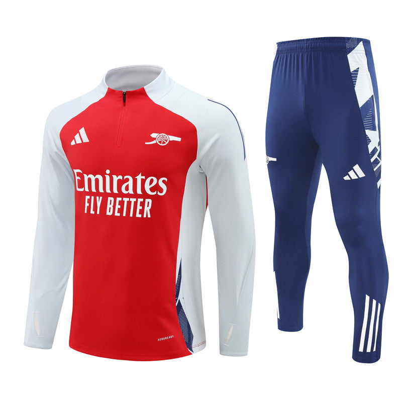 Conjunto Treino Arsenal 24/25 - Vermelho, branco e azul