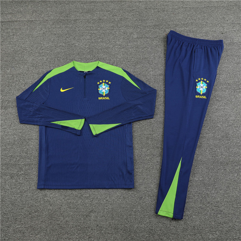 Conjunto Treino Brasil 24/25 - Versão Jogador - Azul marinho