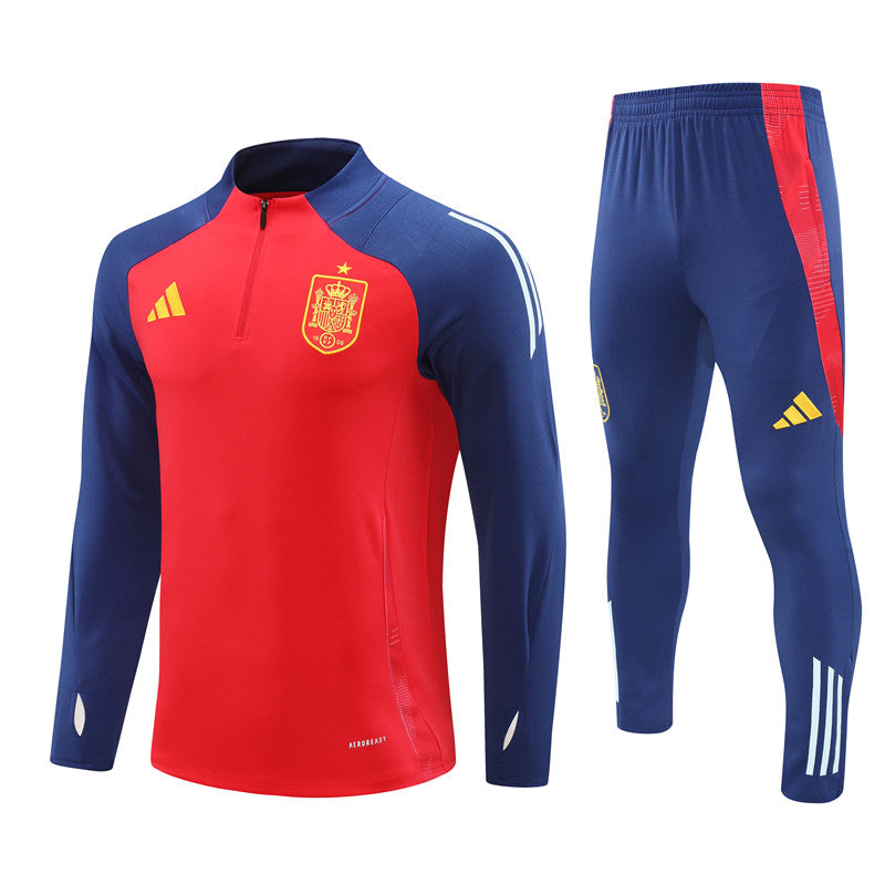 Conjunto Treino Espanha 24/25 - Vermelho e azul