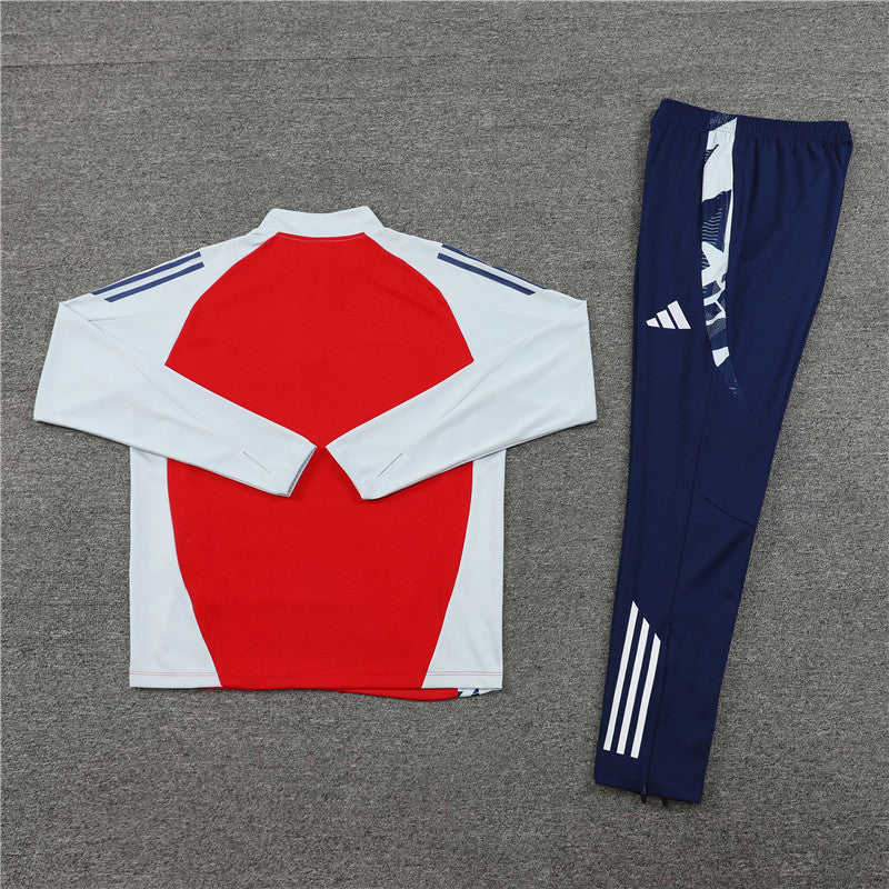 Conjunto Treino Arsenal 24/25 - Vermelho, branco e azul