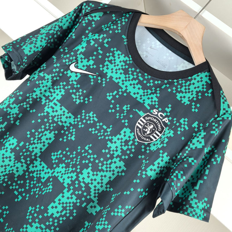 Camisa Sporting Pré-Jogo 24/25 - Versão Torcedor - Lançamento