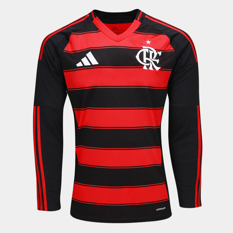 Camisa Flamengo Titular 25/26 Manga Longa - Torcedor Masculina - Lançamento