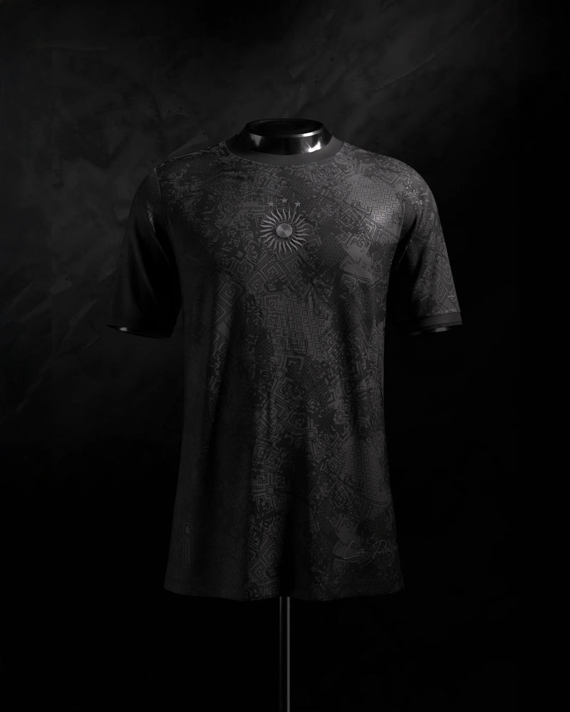 Camisa Argentina "La Pulga" Blackout - Torcedor Masculina - Lançamento