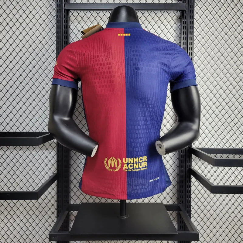 Camisa Barcelona Titular 24/25 - Versão jogador - Lançamento