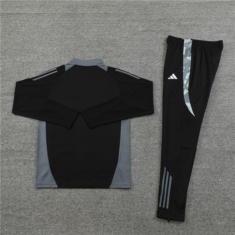 Conjunto Treino Itália 24/25 - Preto e cinza