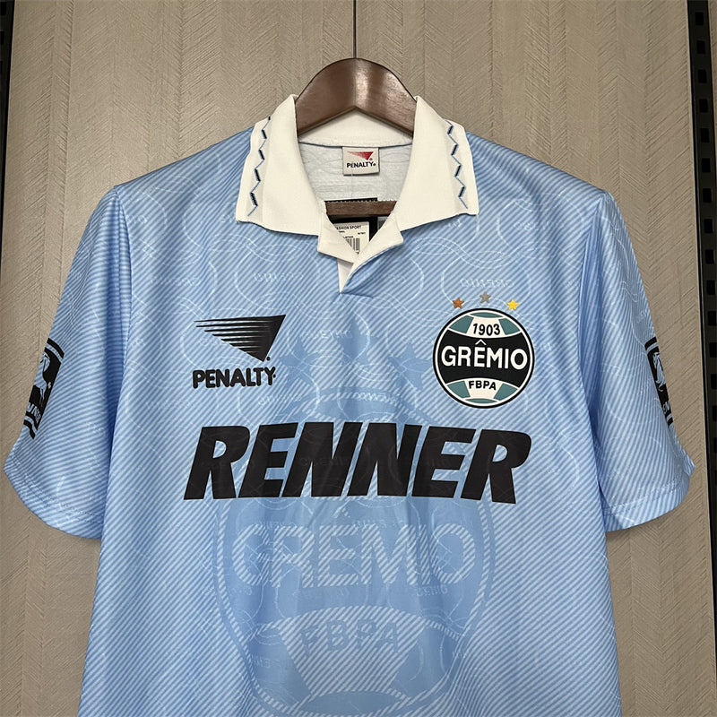 Camisa Grêmio Celeste 1995/96 - Versão Retro