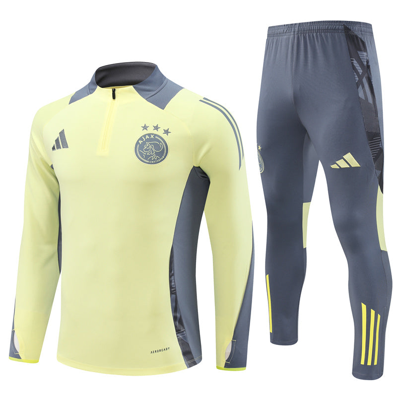 Conjunto Treino Ajax 24/25 - Amarelo claro e cinza