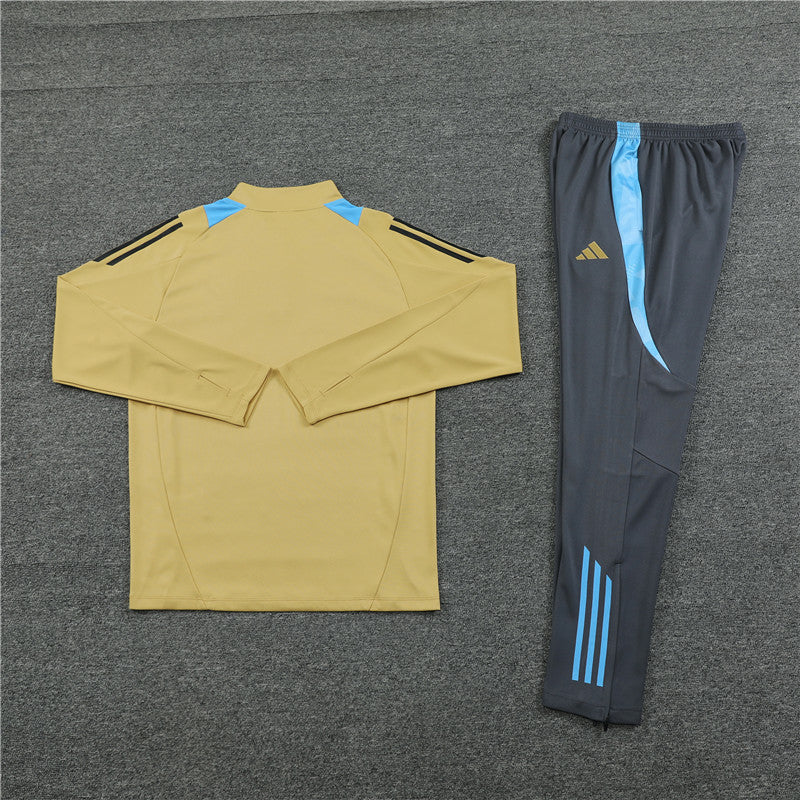 Conjunto Treino Argentina 24/25 - Dourado e cinza