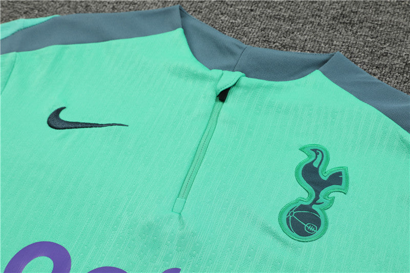 Conjunto Treino Tottenham 24/25 - Versão Jogador - Verde água e cinza