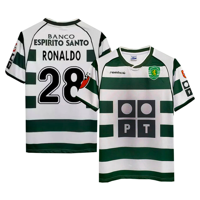 Kit Infantil Retro Sporting CP 2001/03 - Cristiano Ronaldo