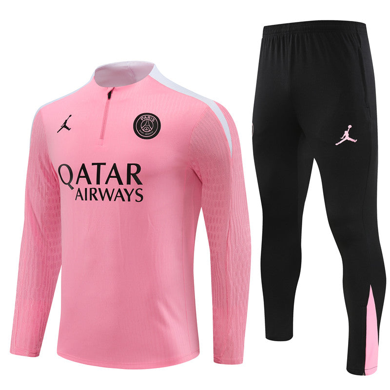 Conjunto Treino PSG 24/25 - Versão Jogador - Rosa e preto