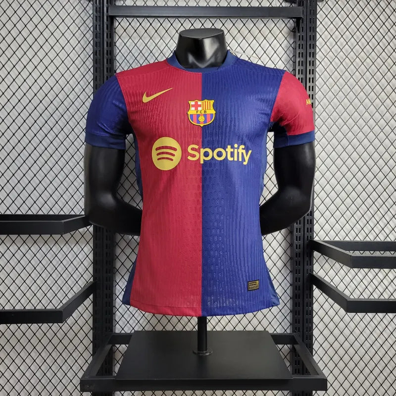 Camisa Barcelona Titular 24/25 - Versão jogador - Lançamento