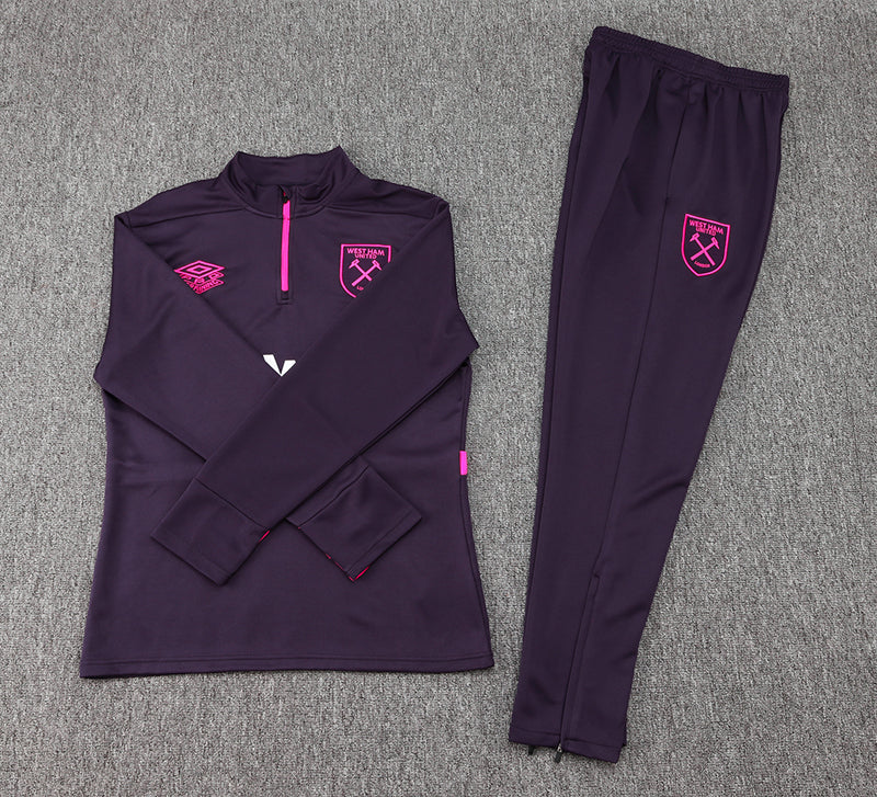Conjunto Treino West Ham 25/26 - Roxo