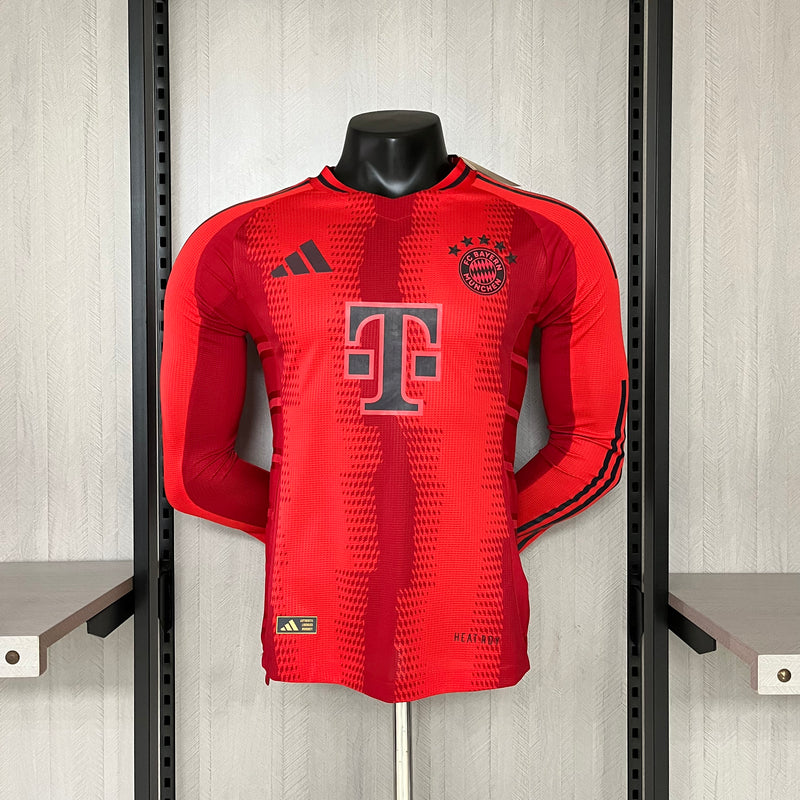 Camisa Bayern de Munique Titular 24/25 - Versão Jogador Manga Longa - Lançamento