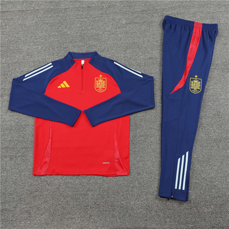 Conjunto Treino Espanha 24/25 - Vermelho e azul